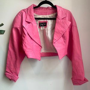 Philip Noel Vintage Pink Leather Jacket